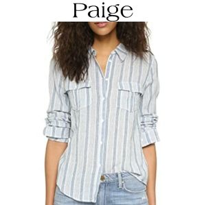 Paige Mable Striped Button Up Shirt